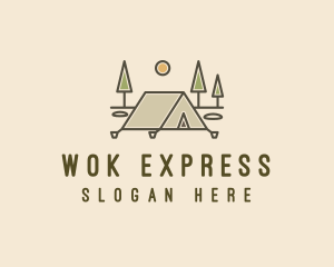 Tent Outdoor Camping  logo design