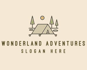 Tent Outdoor Camping  logo design