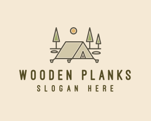 Tent Outdoor Camping  logo design