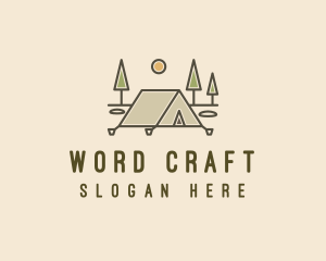 Tent Outdoor Camping  logo design