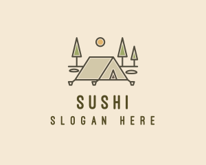 Tent Outdoor Camping  logo design