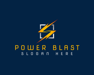 Electricity Power Bolt logo design