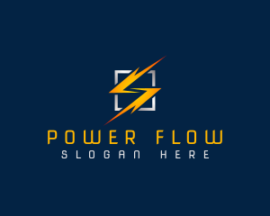 Electricity Power Bolt logo design