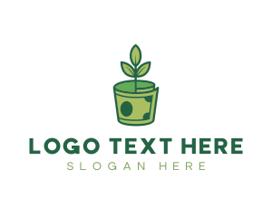 Plant - Money Plant Dollar logo design