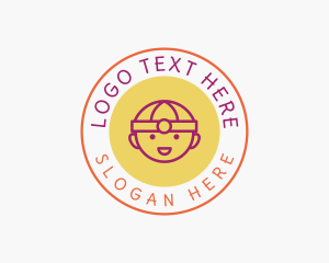 School - Kids Learning School logo design