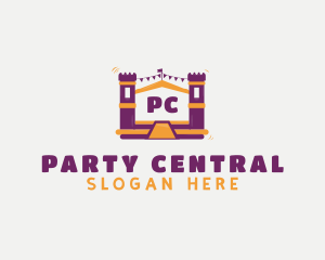 Parties - Castle Bounce House Party logo design