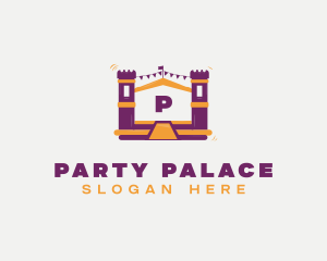 Parties - Castle Bounce House Party logo design