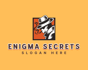 Spy Detective Smoking  logo design