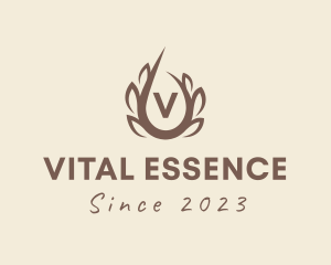 Botanical Spa Oil  logo design