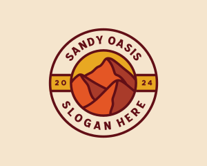 Desert Dune Mountain logo design