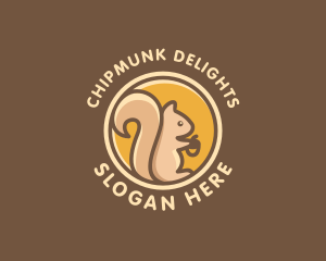 Wild Squirrel Animal logo design