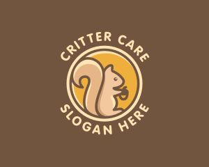 Critter - Wild Squirrel Animal logo design