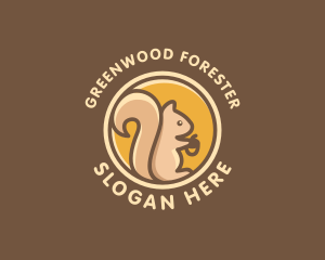 Wild Squirrel Animal logo design