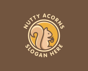 Squirrel - Wild Squirrel Animal logo design