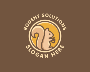 Rodent - Wild Squirrel Animal logo design