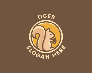 Pet - Wild Squirrel Animal logo design