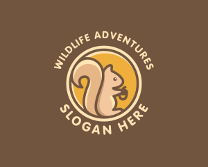 Wild Squirrel Animal logo design