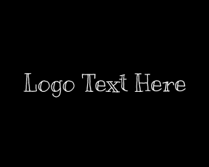 Childish Handwritten Wordmark logo design