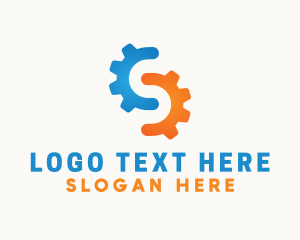 Letter S - Gear Letter S logo design