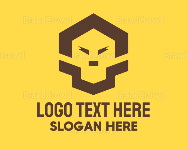 Geometric Lion Face Logo