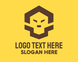 Zoo - Geometric Lion Face logo design