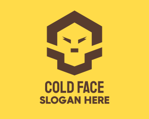 Geometric Lion Face logo design