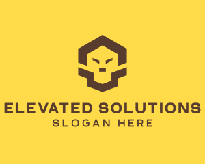 Geometric Lion Face logo design