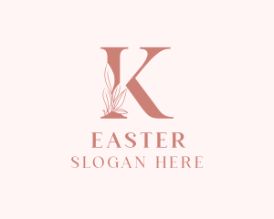 Stylist - Elegant Leaves Letter K logo design
