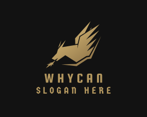 Golden - Golden Flying Dragon logo design