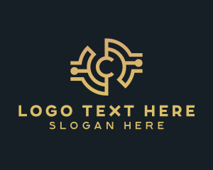 Digital - Digital Crypto Letter C logo design
