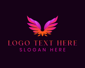 Healing - Holy Archangel Wings logo design