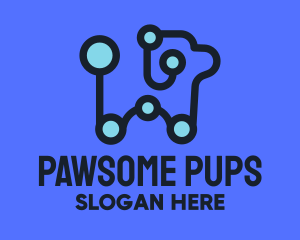Robot Puppy Dog logo design
