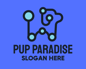 Robot Puppy Dog logo design