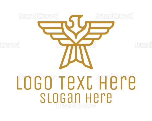 Golden Eagle Emblem Logo