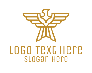 Emblem - Golden Eagle Emblem logo design