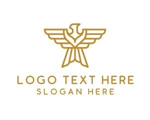 Gold - Gold Eagle Wings logo design