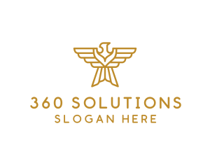 Gold Eagle Wings logo design