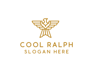 Gold Eagle Wings logo design