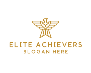 Award - Gold Eagle Wings logo design