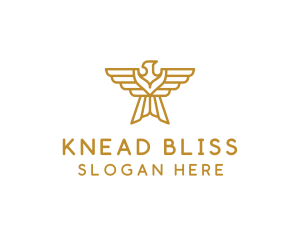 Gold Eagle Wings logo design