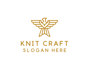 Gold Eagle Wings logo design