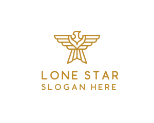 Gold Eagle Wings logo design