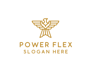 Gold Eagle Wings logo design