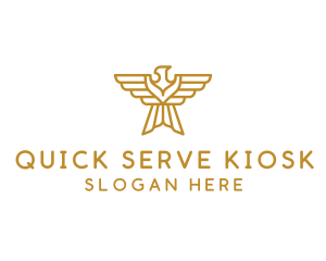 Gold Eagle Wings logo design