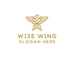 Gold Eagle Wings logo design