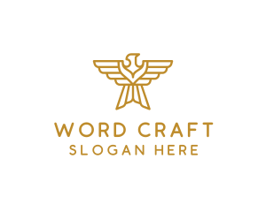 Gold Eagle Wings logo design