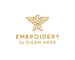 Gold Eagle Wings logo design