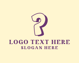 Lettermark - Creative Abstract Letter P logo design