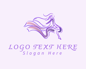 Person - Purple Dancer Dress logo design