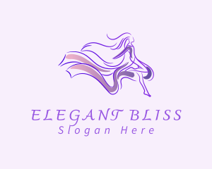 Violet - Purple Dancer Dress logo design